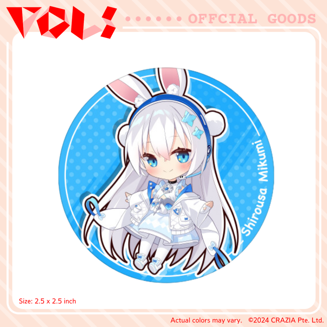 SD Pin Badge - Shirousa Mikumi
