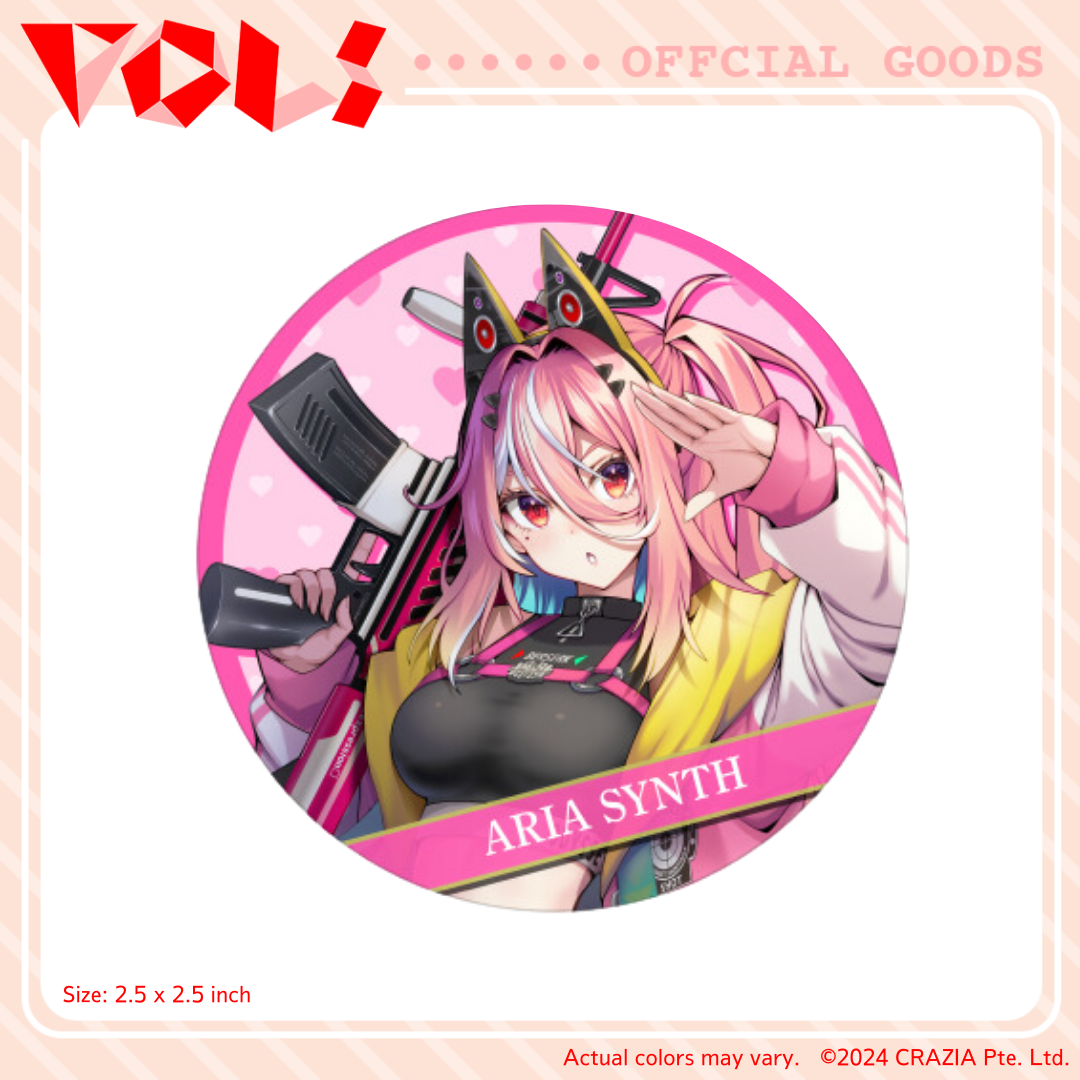 KV Pin Badge - Aria Synth