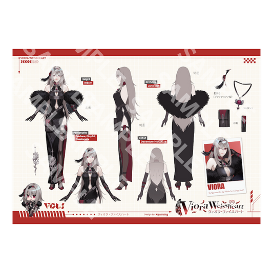 A4 Art Prints - Viora Weissheart Character Detail